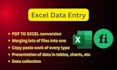 do accurate excel data entry, PDF to excel, data conversion, and copy paste job