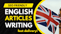 write an english SEO friendly article