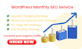do wordpress monthly SEO service with backlink strategy and technical strategy