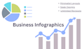 design professional business infographics with flowcharts