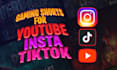 create engaging gaming shorts for youtube, instagram, and tiktok