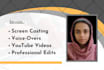 create a high quality screencast tutorial video with voice over