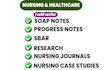 write soap notes, progress notes and case studies