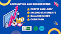 do pnl, balance sheet, bookkeeping in excel, file form 990