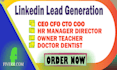 do email list building CEO cfo cto owner linkedin lead generation