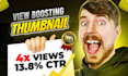 design attractive view boosting youtube thumbnail in 2hrs