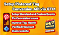 setup pinterest conversion API via google tag manager