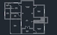 draw autocad 2d plan with complete dimensions and elevation