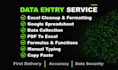 excel, data entry, PDF, word, PPT