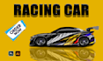 create racing car wrap design,  vehicle wrap, itasha car wrap,bus wrap,van wrap
