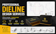 create custom packaging dieline and print ready box template
