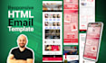create a responsive HTML email from figma, PSD or xd