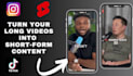 edit podcasts into tiktoks, ig reels, and yt shorts