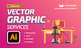do any vector graphic, patch, clipart in adobe illustrator