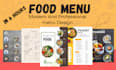 design creative restaurant menu food menu