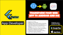 convert your web app to a hybrid responsive mobile app using flutter