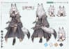 draw custom character sheet, reference sheet design in anime style for oc detail
