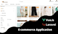 do laravel and vue js ecommerce website