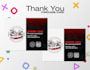 create a thank you card your business