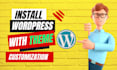set up and configure wordpress on your hosting platform