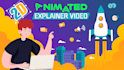 create 2d animated explainer video for you