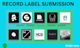 do record label submission to the 500 top major music record labels