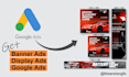 design attractive banner ads, display ads and google ads