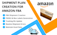 create amazon fba shipment plan and generate labels