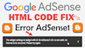 fix google adsense1 error in blogger