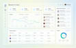 create modern dashboard, CRM, web app UI UX design in figma