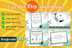 design custom thumbnail for etsy