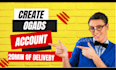 create approved account in ogads with your info