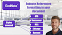 cite and reference your manuscript using endnote