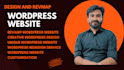 revamp and design a creative unique wordpress website