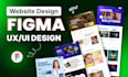 do figma website design, website design figma, website UX UI