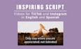 create motivational scripts for your tiktok and ig videos