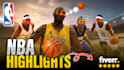 create nba, highlights video and youtube shorts