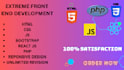 be your front end developer, will do front end development