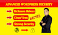 do advanced wordpress security and remove malware
