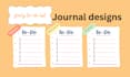design custom planner, journal, calendar, tracker, etc