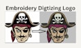 do embroidery digitizing design into pes,dst,jef