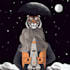 make  awesome astronaut and outer space illustration