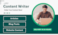 be your SEO content writer and article rewriter