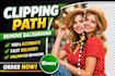 do professional clipping path and product background removal