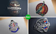 do professional barber shop logo