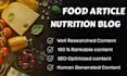 write food articles nutrition blogs and lifestyle posts