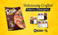 do modern restaurant menu design