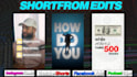 edit your shortform content, trendy reels, podcast clips and shorts