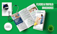 design professional healthcare home care medical business flyer or brochure