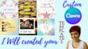 design posts for pinterest and instagram and editable canva templates